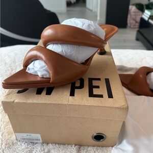 JW PEI Sara Mule- Caramel Brown